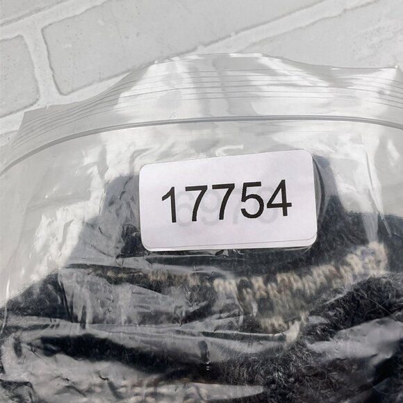 LL Bean Cardigan Women Large Beige Gray Diamond Metal Clasp Wool Norway Sweater - Picture 13 of 13